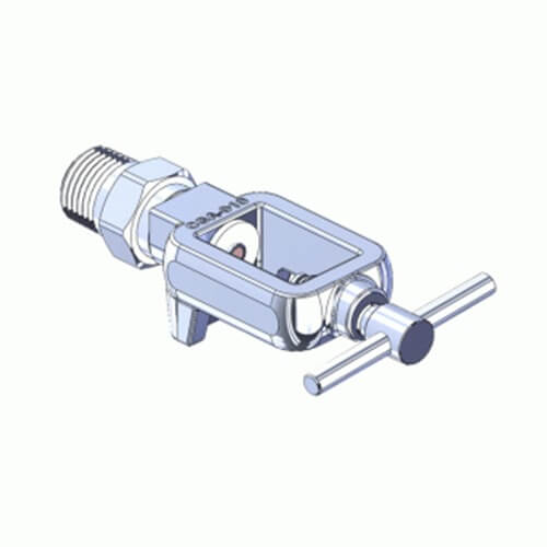 Superior MFY-910-8, Pin Indexed Yoke w/ T-Handle for CGA-910 Nitrous Oxide