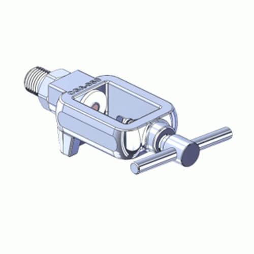 Superior MFY-950-4, Pin Indexed Yoke w/ T-Handle for CGA-950 Medical Air
