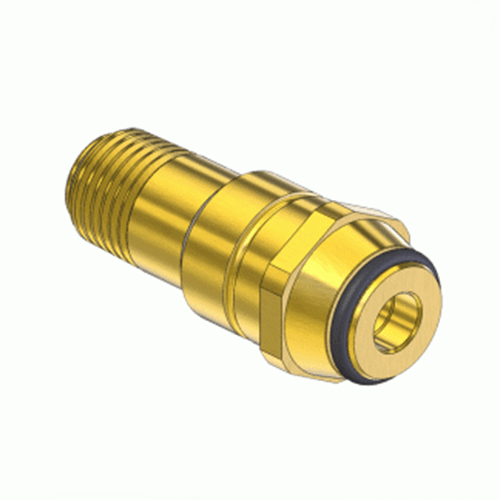 Superior NP-435W, CGA-520 Nipple-Handtight Inlet w/ O-Ring