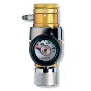Western  Compact Click-Style Regulator with handtight CGA-540 Nut and Nipple Inlet, OPA-540