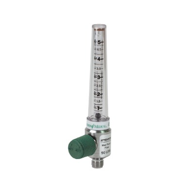 Western Chrome Oxygen Flowmeter 0-5 LPM – No Adapter 1/8″ NPTF