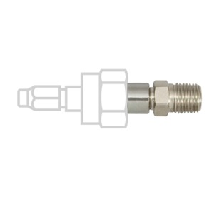 Schrader Style Male Quick Connects, 1/4″ NPT Male