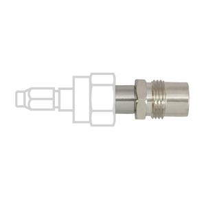 Schrader Style Male Quick Connects, DISS Male with Knob and Check Valve