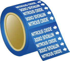 Seton Pipe Marker Nitrous Oxide