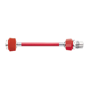 Hose Assembly; Instrument Air; Non Conductive (1/4″); Red; DISS Female, Hand-tight Nut; DISS Male HT
