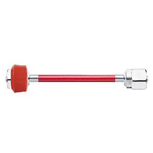 Hose Assembly; Instrument Air; Non Conductive (1/4″); Red; DISS Female, Hand-tight Nut; DISS Female Hex Nut / Nipple