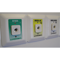 Powerex Recessed Wall Outlet White Trim Plate With Standard Powerex Style Front Plate Puritan