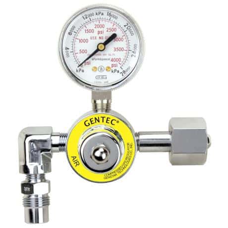 GenTech Flowmeter Regulators pre-set 50 psi regulator all brass for air 195M-346D